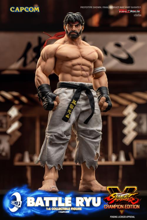 Street Fighter V: Champion Edition Iconiq Gaming Series Battle Ryu 1/6 Scale Limited Edition Collectible Figure Gallery Image 3