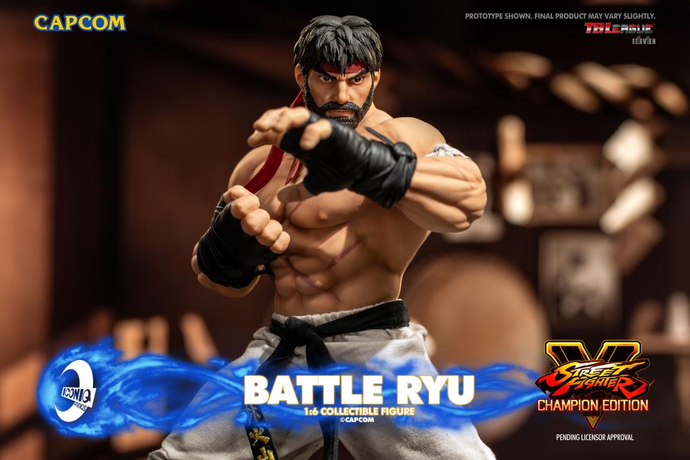 Street Fighter V: Champion Edition Iconiq Gaming Series Battle Ryu 1/6 Scale Limited Edition Collectible Figure Gallery Image 9