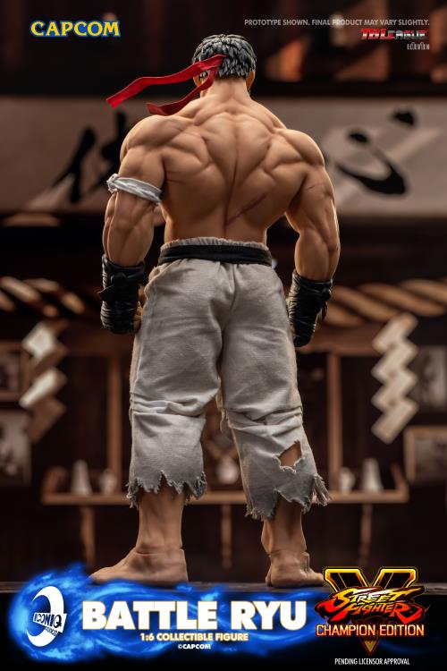 Street Fighter V: Champion Edition Iconiq Gaming Series Battle Ryu 1/6 Scale Limited Edition Collectible Figure Gallery Image 4