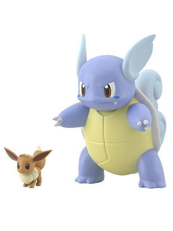 Pokemon Scale World Kanto Region Eevee & Wartortle Figure Set Gallery Image 2