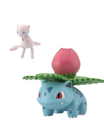 Pokemon Scale World Kanto Region Mew & Ivysaur Figure Set Gallery Image 2
