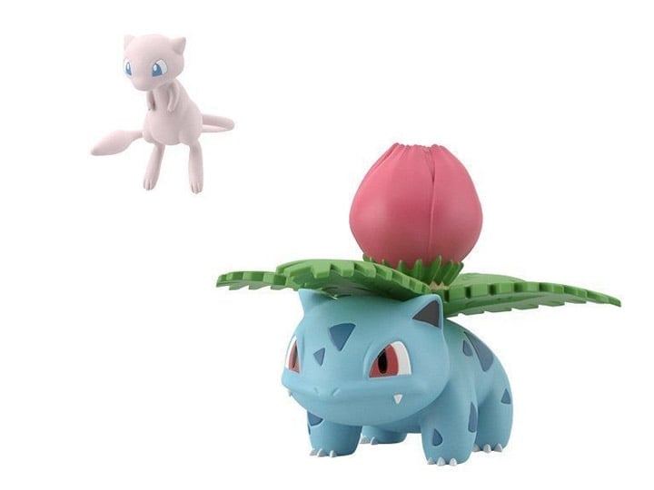 Pokemon Scale World Kanto Region Mew & Ivysaur Figure Set Gallery Image 1