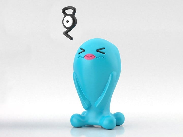 Pokemon Scale World Johto Region Unown (G) & Wobbuffet (Female) Figure Set Gallery Image 1