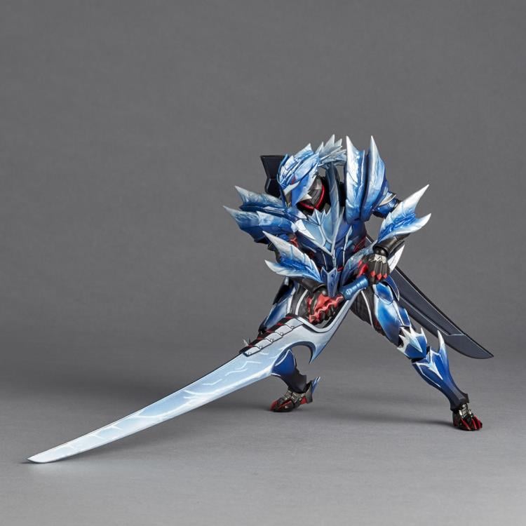 Monster Hunter Rise Amazing Yamaguchi Revoltech NR027 Hunter (Lunagaron Armor Set) Action Figure Gallery Image 5