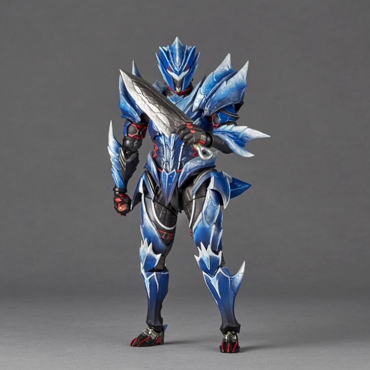 Monster Hunter Rise Amazing Yamaguchi Revoltech NR027 Hunter (Lunagaron Armor Set) Action Figure Gallery Image 4