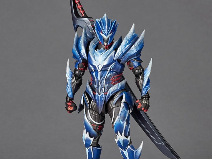 Monster Hunter Rise Amazing Yamaguchi Revoltech NR027 Hunter (Lunagaron Armor Set) Action Figure Gallery Image 1