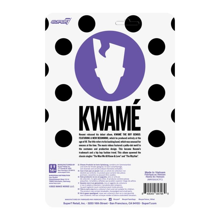 Kwame ReAction Kwame (White/Black Polka Dot) Action Figure Gallery Image 7