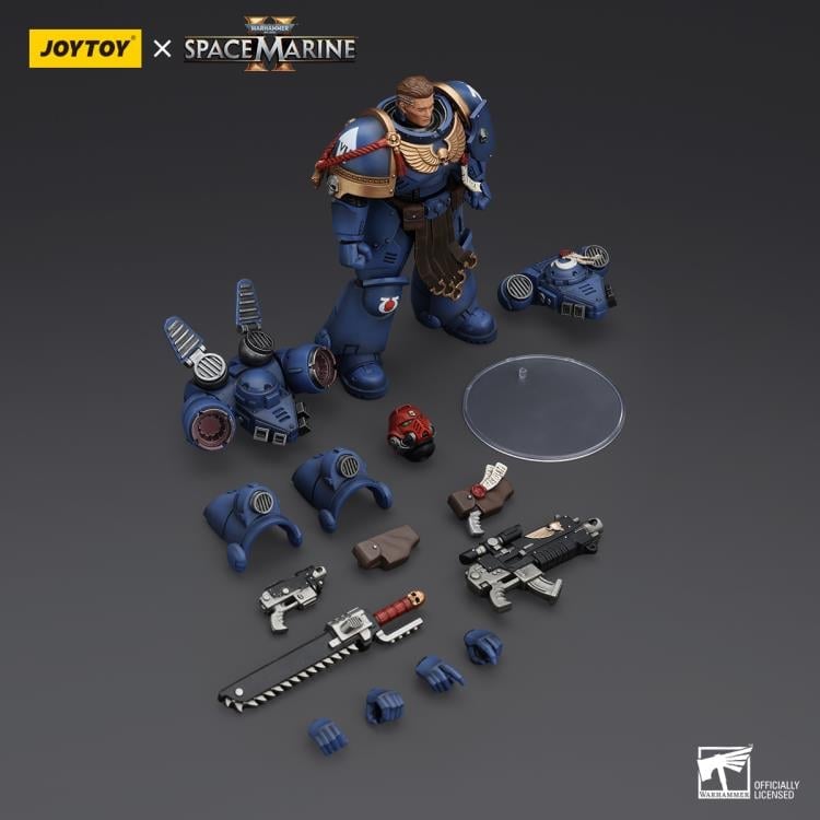 Warhammer 40,000: Space Marine 2 Ultramarines Sergeant Gadriel 1/18 Scale Action Figure Gallery Image 7
