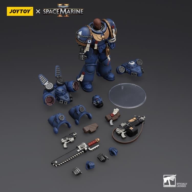 Warhammer 40,000: Space Marine 2 Ultramarines Brother Chairon 1/18 Scale Action Figure Gallery Image 7