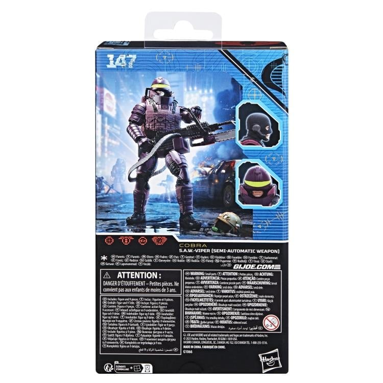 G.I. Joe Classified Series #147 Cobra S.A.W.-Viper (Semi-Automatic Weapon) Action Figure Gallery Image 13