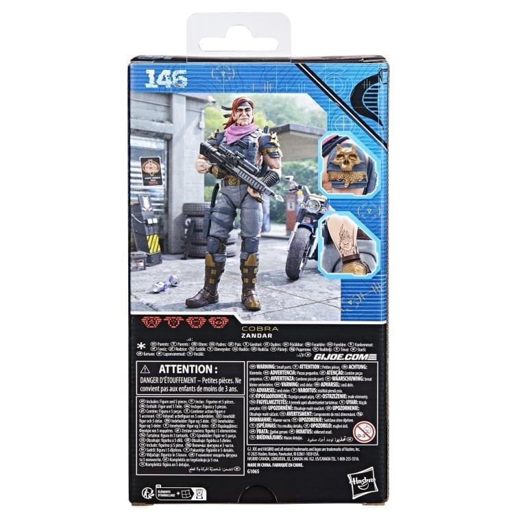 G.I. Joe Classified Series #146 Cobra Dreadnok Zandar Action Figure