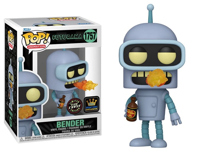 Futurama Pop! Animation #1757 Specialty Series Bender (Glow-in-the-Dark) (Chase) Gallery Image 1