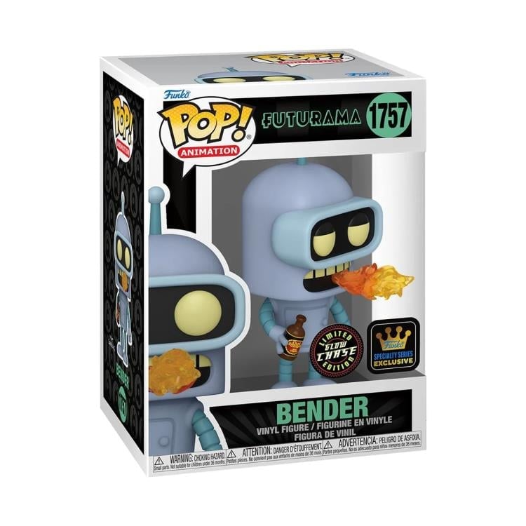 Futurama Pop! Animation #1757 Specialty Series Bender (Glow-in-the-Dark) (Chase) Gallery Image 4