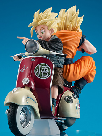 Dragon Ball Z Desktop Real McCoy EX Super Saiyan Goku and Super Saiyan Gohan on Motorbike Gallery Image 2