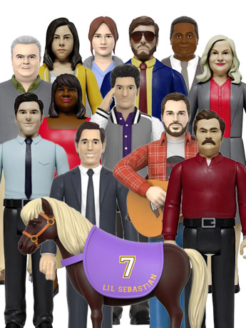 Parks and Recreation ReAction Bundle of 13 Action Figures Gallery Image 2