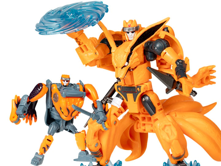 Transformers Collaborative Naruto: Shippuden x Transformers Kurama & Gamakichi Figure Set Gallery Image 1