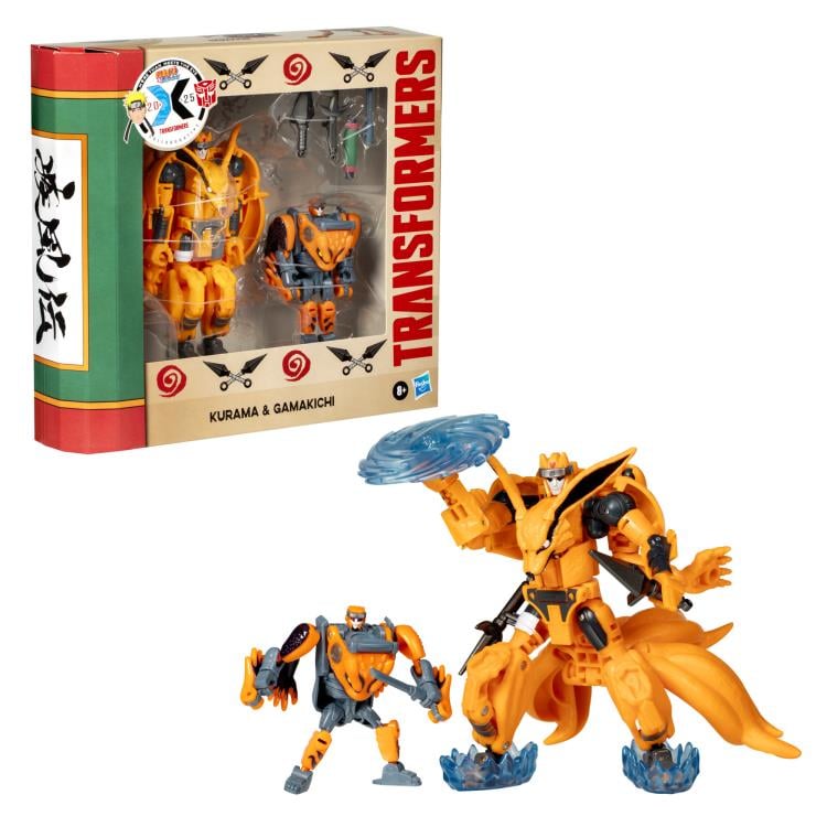 Transformers Collaborative Naruto: Shippuden x Transformers Kurama & Gamakichi Figure Set Gallery Image 5