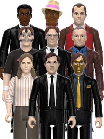 The Office ReAction Bundle of 9 Action Figures Gallery Image 2