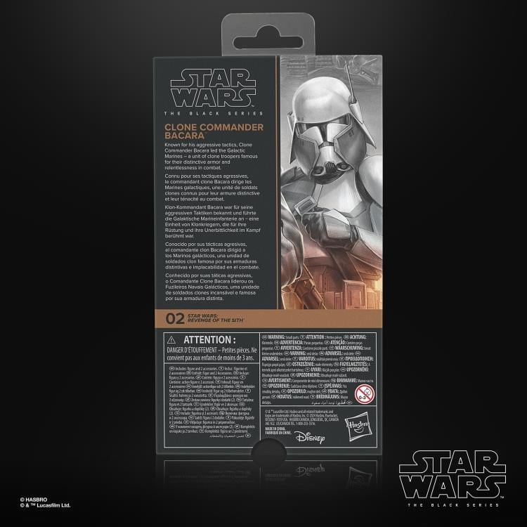 Star Wars: The Black Series 6" Clone Commander Bacara (Revenge of the Sith) Action Figure Gallery Image 12