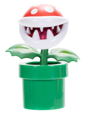 World of Nintendo Piranha Plant with Super Star 4-Inch Scale Figure Gallery Image 2