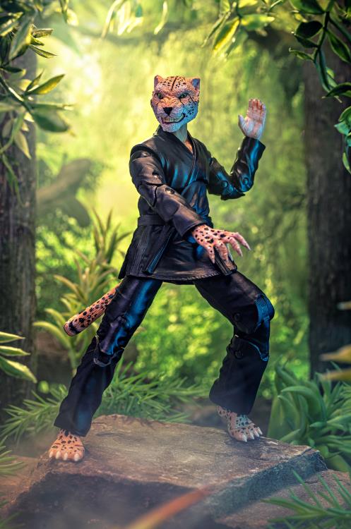 Zoo Jitsu Fighters Chico the Cheetah (Black Gi) Action Figure