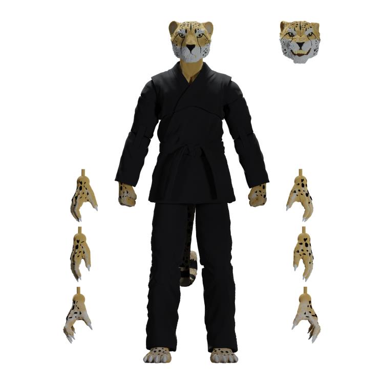 Zoo Jitsu Fighters Chico the Cheetah (Black Gi) Action Figure