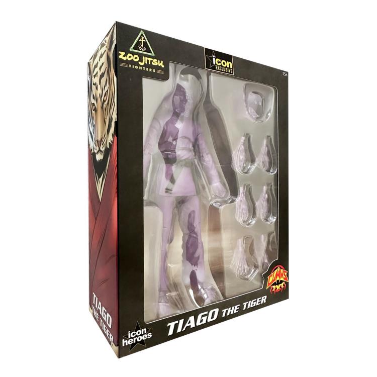 Zoo Jitsu Fighters Tiago the Tiger (Super Charged) SDCC 2024 Exclusive Action Figure Gallery Image 9