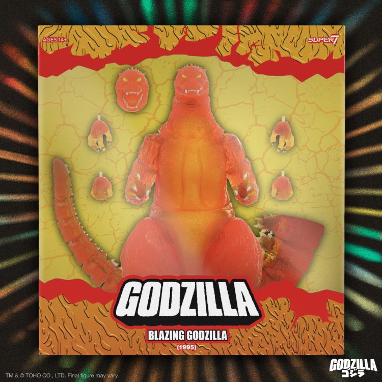 Godzilla vs. Destroyah ULTIMATES! Blazing Godzilla (1200º Clear Orange) Action Figure Gallery Image 9
