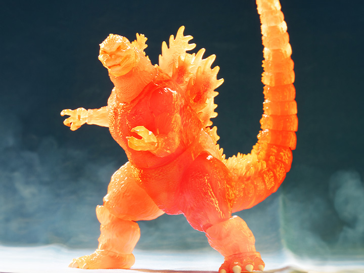 Godzilla vs. Destroyah ULTIMATES! Blazing Godzilla (1200º Clear Orange) Action Figure Gallery Image 1