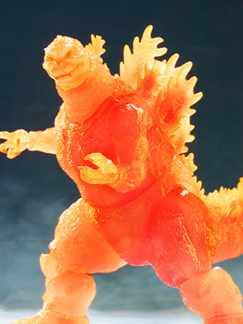 Godzilla vs. Destroyah ULTIMATES! Blazing Godzilla (1200º Clear Orange) Action Figure Gallery Image 2