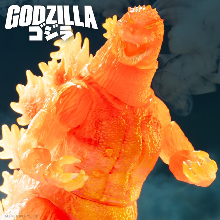 Godzilla vs. Destroyah ULTIMATES! Blazing Godzilla (1200º Clear Orange) Action Figure Gallery Image 5