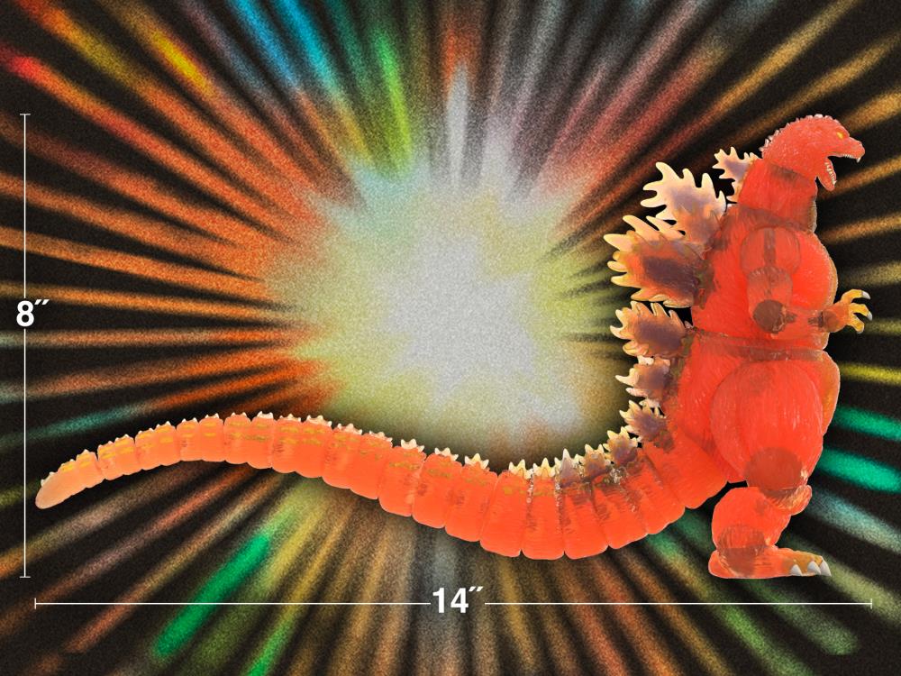 Godzilla vs. Destroyah ULTIMATES! Blazing Godzilla (1200º Clear Orange) Action Figure Gallery Image 7