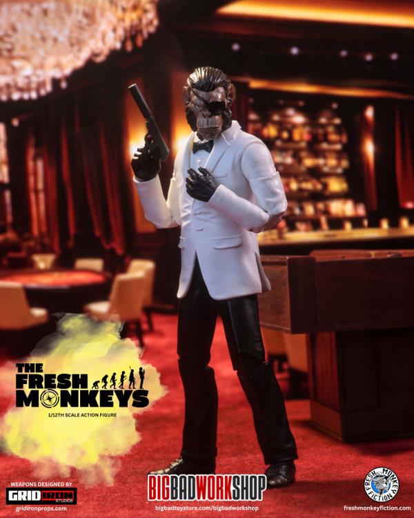 The Fresh Monkeys in the Dead Man's Deal Agent Carter (Codename: The Phantom) 1/12 Scale BBTS 25th Anniversary Exclusive Action Figure Gallery Image 4
