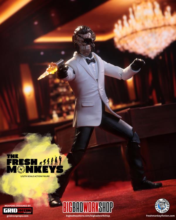 The Fresh Monkeys in the Dead Man's Deal Agent Carter (Codename: The Phantom) 1/12 Scale BBTS 25th Anniversary Exclusive Action Figure Gallery Image 6
