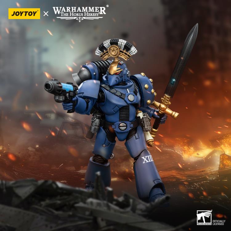 Warhammer: The Horus Heresy Ultramarines MKVI Tactical Squad Sergeant with Plasma Pistol and Power Sword 1/18 Scale Action Figure Gallery Image 13