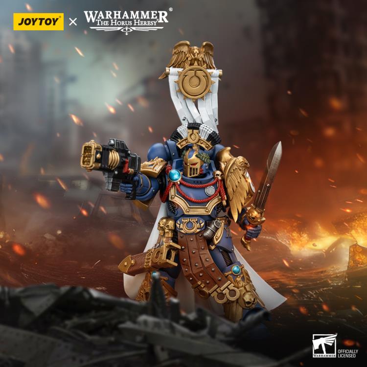 Warhammer: The Horus Heresy Ultramarines Legion Praetor with Power Sword and Volkite Serpenta 1/18 Scale Action Figure Gallery Image 12
