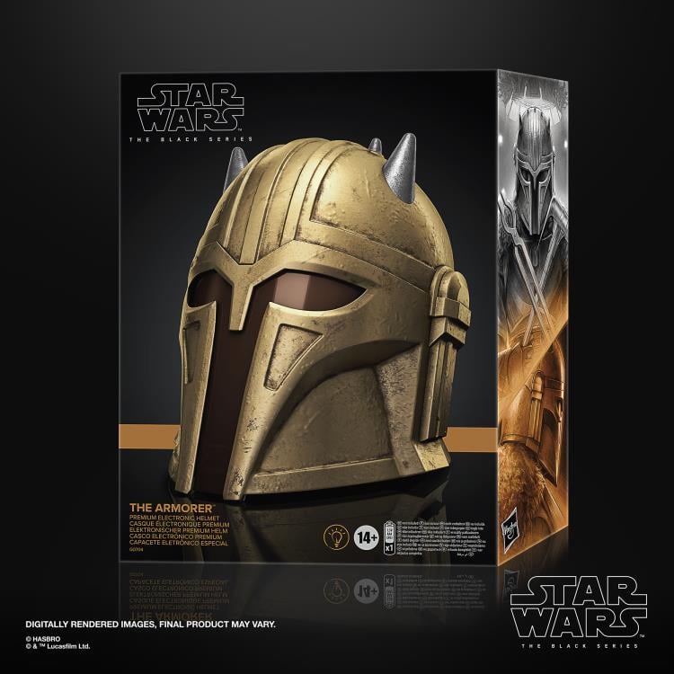 Star Wars: The Black Series The Armorer 1:1 Scale Wearable Electronic Helmet Gallery Image 8