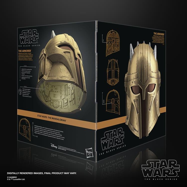 Star Wars: The Black Series The Armorer 1:1 Scale Wearable Electronic Helmet Gallery Image 10