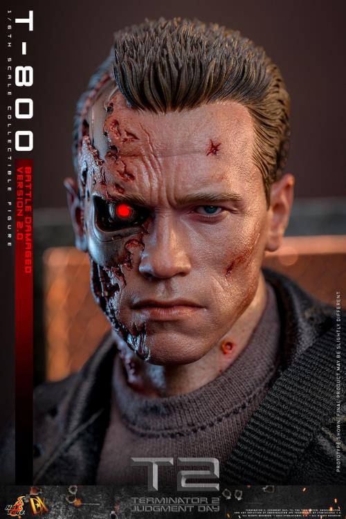 Terminator 2: Judgement Day DX46 T-800 (Battle Damaged Version 2.0) 1/6th Scale Collectible Figure Gallery Image 17