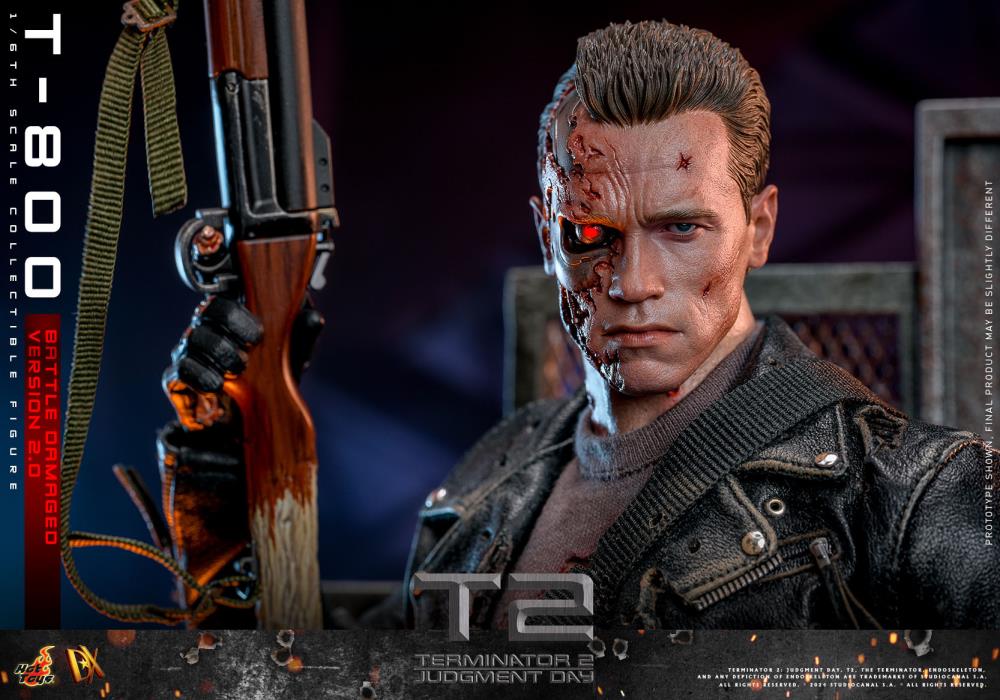 Terminator 2: Judgement Day DX46 T-800 (Battle Damaged Version 2.0) 1/6th Scale Collectible Figure Gallery Image 10