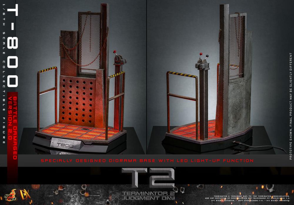 Terminator 2: Judgement Day DX46 T-800 (Battle Damaged Version 2.0) 1/6th Scale Collectible Figure Gallery Image 23