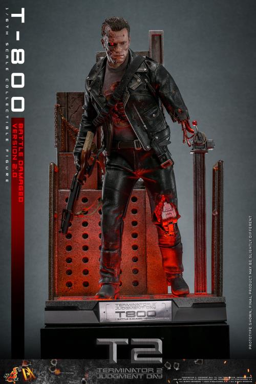 Terminator 2: Judgement Day DX46 T-800 (Battle Damaged Version 2.0) 1/6th Scale Collectible Figure Gallery Image 21