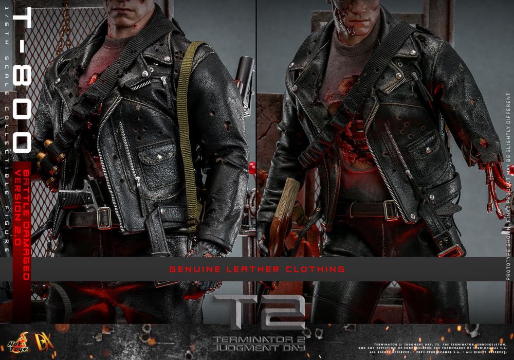 Terminator 2: Judgement Day DX46 T-800 (Battle Damaged Version 2.0) 1/6th Scale Collectible Figure Gallery Image 22