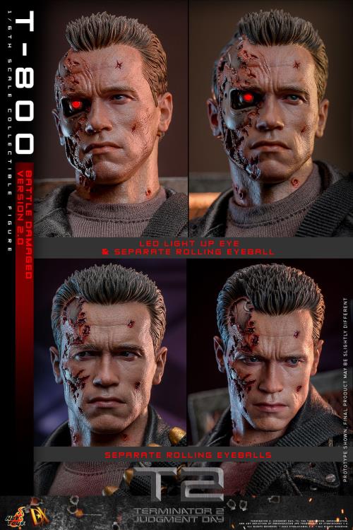Terminator 2: Judgement Day DX46 T-800 (Battle Damaged Version 2.0) 1/6th Scale Collectible Figure Gallery Image 19