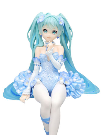Vocaloid Hatsune Miku (Flower Fairy Nemophila Pail Blue Color Ver.) Noodle Stopper Figure Gallery Image 2
