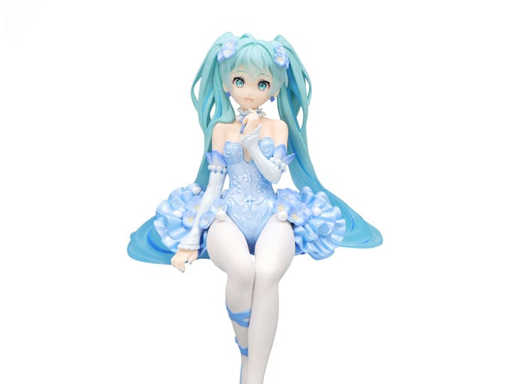 Vocaloid Hatsune Miku (Flower Fairy Nemophila Pail Blue Color Ver.) Noodle Stopper Figure Gallery Image 1