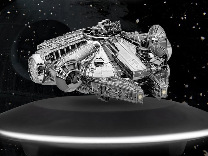 Star Wars: The Empire Strikes Back Egg Attack Floating EAF-003SP Millennium Falcon (Limited Edition Electroplated Metallic Colors Ver.) Gallery Image 1