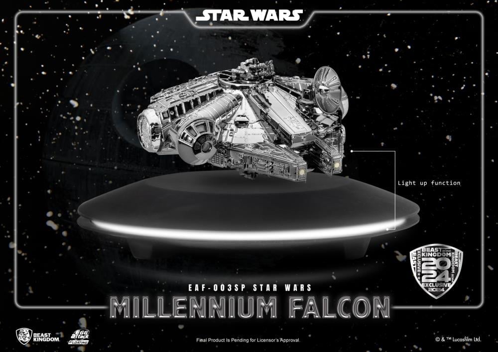 Star Wars: The Empire Strikes Back Egg Attack Floating EAF-003SP Millennium Falcon (Limited Edition Electroplated Metallic Colors Ver.) Gallery Image 3