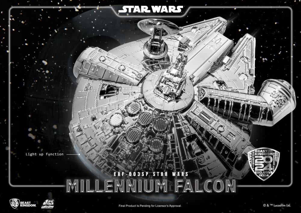 Star Wars: The Empire Strikes Back Egg Attack Floating EAF-003SP Millennium Falcon (Limited Edition Electroplated Metallic Colors Ver.) Gallery Image 6