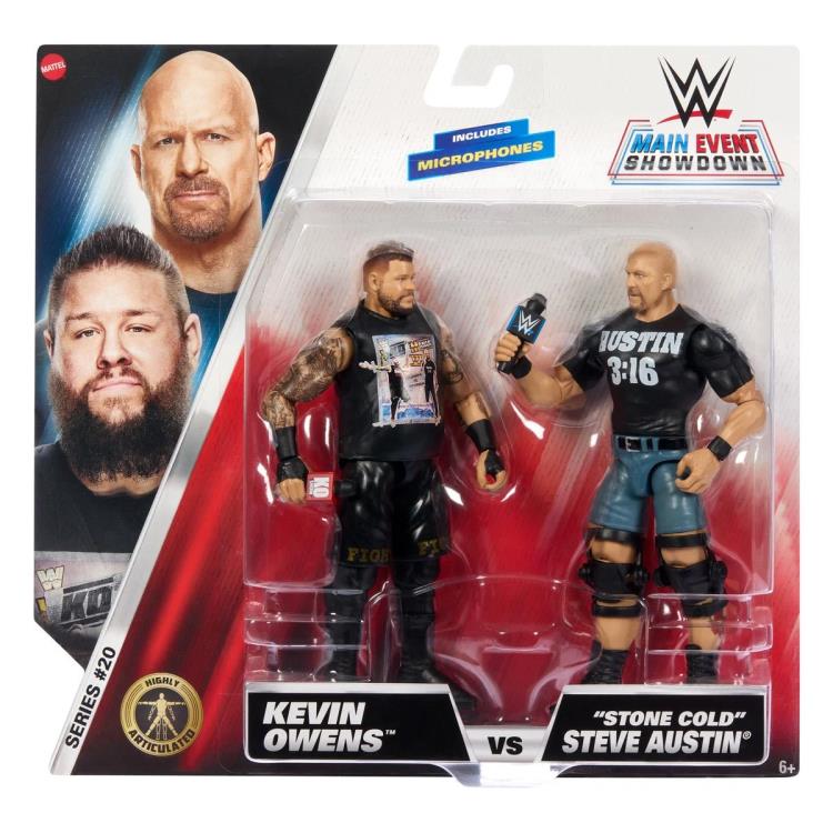 WWE Main Event Showdown Series 20 "Stone Cold" Steve Austin & Kevin Owens Two-Pack Gallery Image 7